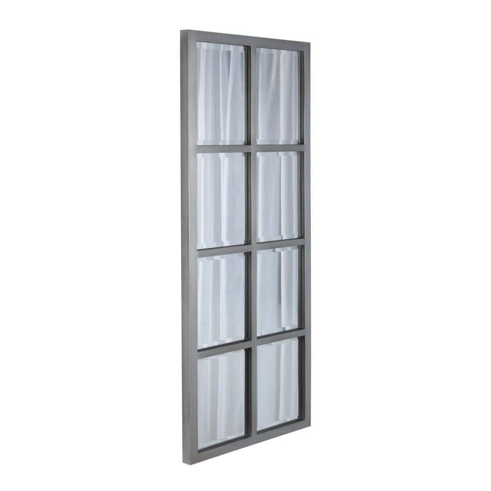 46" Full Length Silver Rectangular Wall Mirror