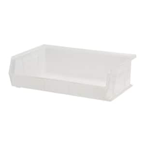 Ultra Series 7.77 Qt. Stack and Hang Bin in Clear (6-Pack)