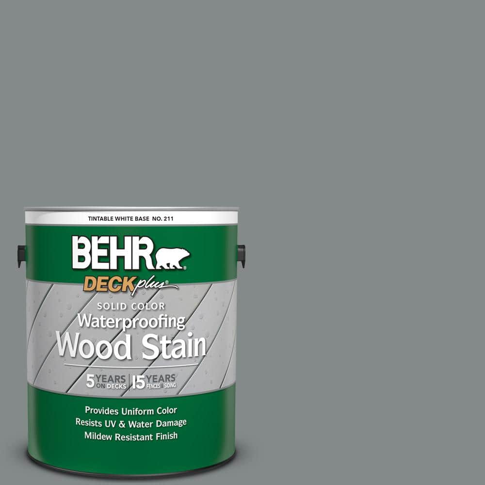 1 gal. #N460-5 Slate Rock Solid Color Waterproofing Exterior Wood Stain