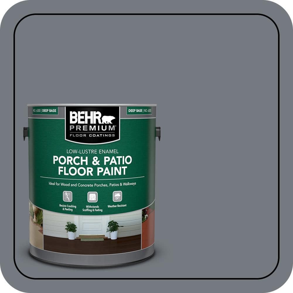 BEHR PREMIUM 1 gal. #N510-5 Liquid Mercury color Low-Lustre Enamel ...