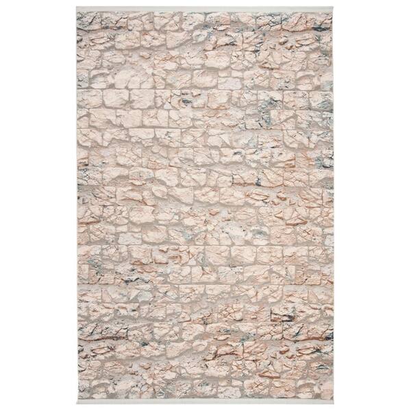Eclipse 6 ft. x 9 ft. Beige/Light Gray Pebble Area Rug