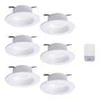 4in. Tunable CCT Smart Integrated LED Recessed Retrofit Trim (6-Pack) and Bluetooth Internet Access Bridge by HALO Home