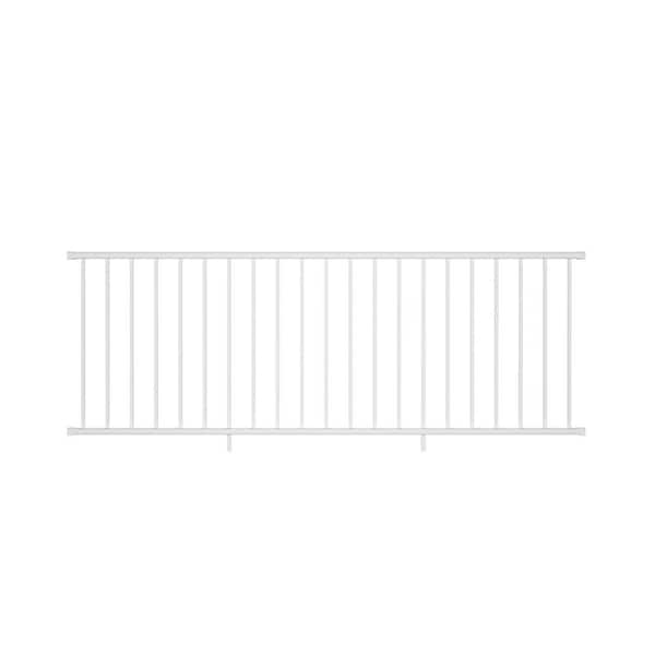 Rapid Rail 8 ft. x 36 in. Textured White Aluminum Horizontal Deck Railing Kit