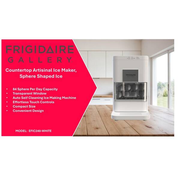 Frigidaire - Machine à Glaçons Compact Pour Comptoir, Capacité De Prod 26 Lbs Noir 1024x1024