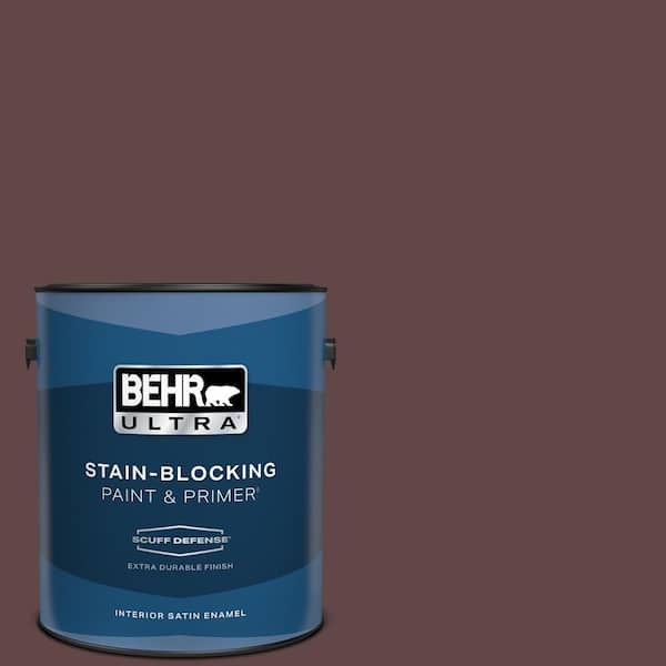 BEHR ULTRA 1 gal. #S-G-700 Wild Raisin Extra Durable Satin Enamel Interior Paint & Primer