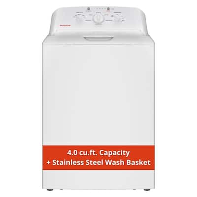 4.0 cu.ft. Top Load Washer in White with Cold Plus and Water Level Control