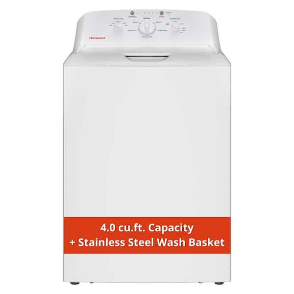 4.0 cu.ft. Top Load Washer in White with Cold Plus and Water Level Control