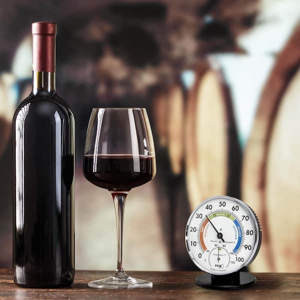 Wine Cellar Hygrometer & Thermometer 9.4 x 5.1 Inch, 140.01 (°F Version) :  Patio, Lawn & Garden 
