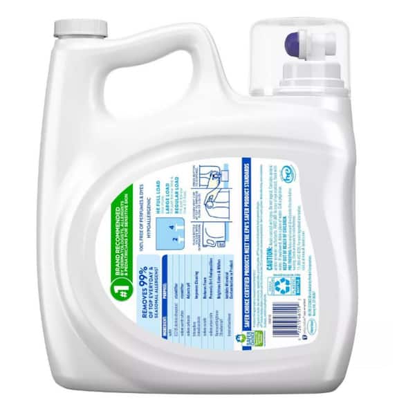 Free Clear for Sensitive Skin Liquid Laundry Detergent, 94-Loads,141 fl.oz., 2-Pack