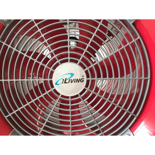 iLIVING Explosion Proof 12 in. Ventilation Fan, With 550-Watt, 2720 Red ILG8EF12EX - Home Depot