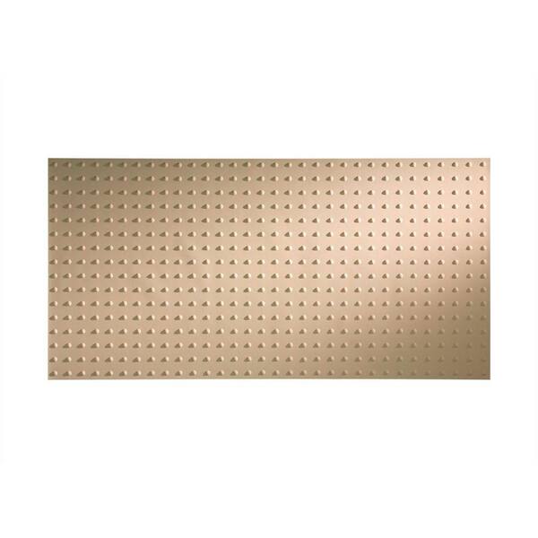 Fasade Dome 96 in. x 48 in. Decorative Wall Panel in Bisque