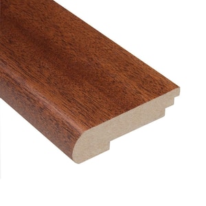 Mahogany Natural 3/8 in. Thick x 3-3/8 in. Wide x 78 in. Length Stair Nose Molding