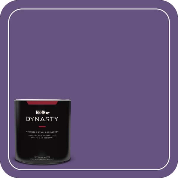 BEHR DYNASTY 1 qt. #HDC-MD-25 Virtual Violet Matte Interior Stain-Blocking Paint and Primer