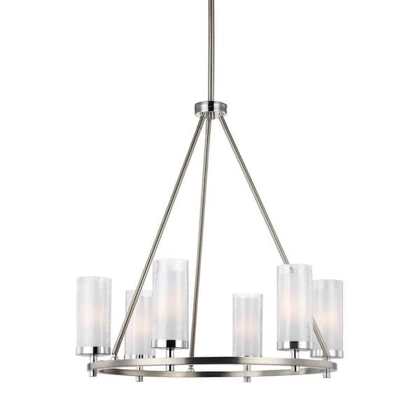 Hunter Kerrison 6-Light Satin Black Modern/Contemporary Led Chandelier