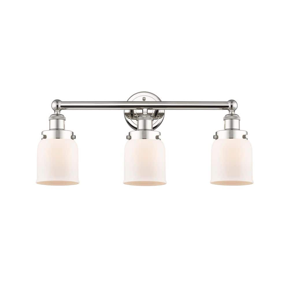 Bell 24.5 in. 3-Light Polished Nickel Vanity Light with Glass Shade price history on PriceWatchPro