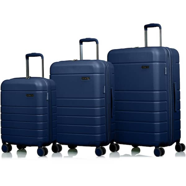CHAMPS Linen 28 in., 24 in., 20 in. Hardside Luggage Set with Spinner Wheels (3-Piece)
