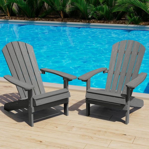 Grey Plastic Adirondack Chairs