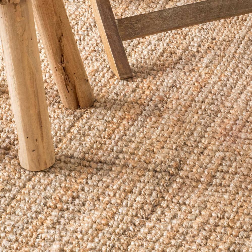 Handmade Bohemian Black Spot 10' x 14' Wool-Synthetic Rug