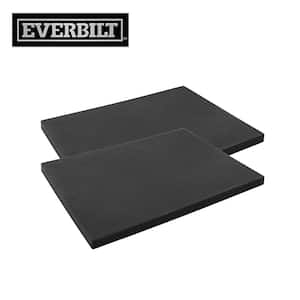 4-1/4 in. x 5 in. Black Self-Adhesive Rubber Bumper Pad Sheets (2-Pack)