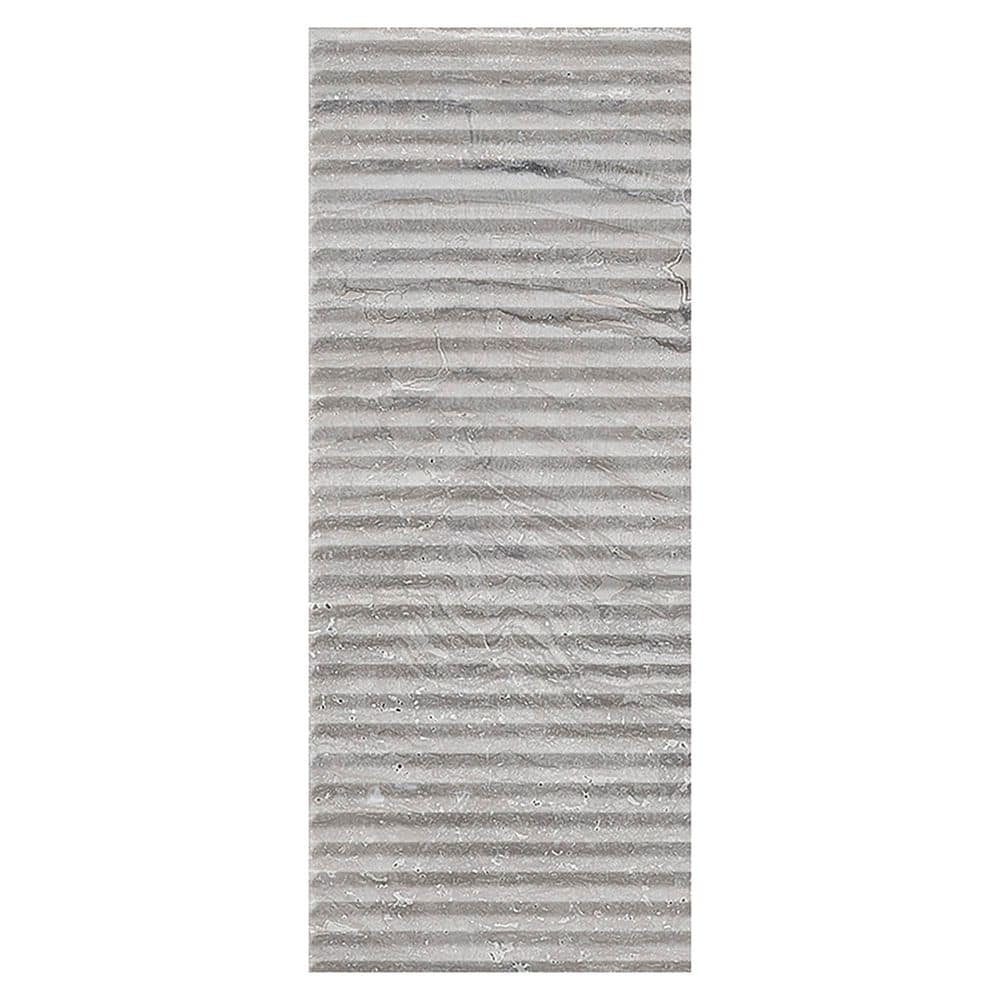 Spanish Marmol Deco Silver 4 in. x 12 in. 3D Textured Travertine Look Porcelain Wall Tile Sample price history on PriceWatchPro