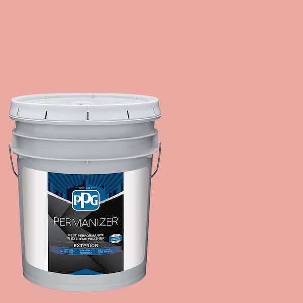 PERMANIZER 5 gal. PPG1190-4 Soft Salmon Semi-Gloss Exterior Paint