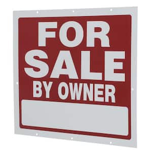 18 in. x 24 in. Plastic for Sale By Owner Sign