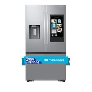 30 cu. ft. Mega Capacity 3-Door French Door Refrigerator with Family Hub in stainless steel