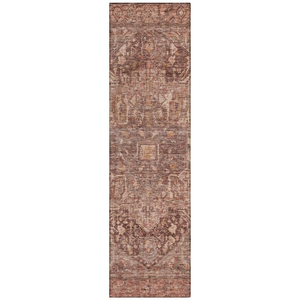Chantille Machine Washable Indoor/Outdoor Abstract ACN1240 Burgundy 2 ft. 3 in. x 7 ft. 6 in. Area Rug