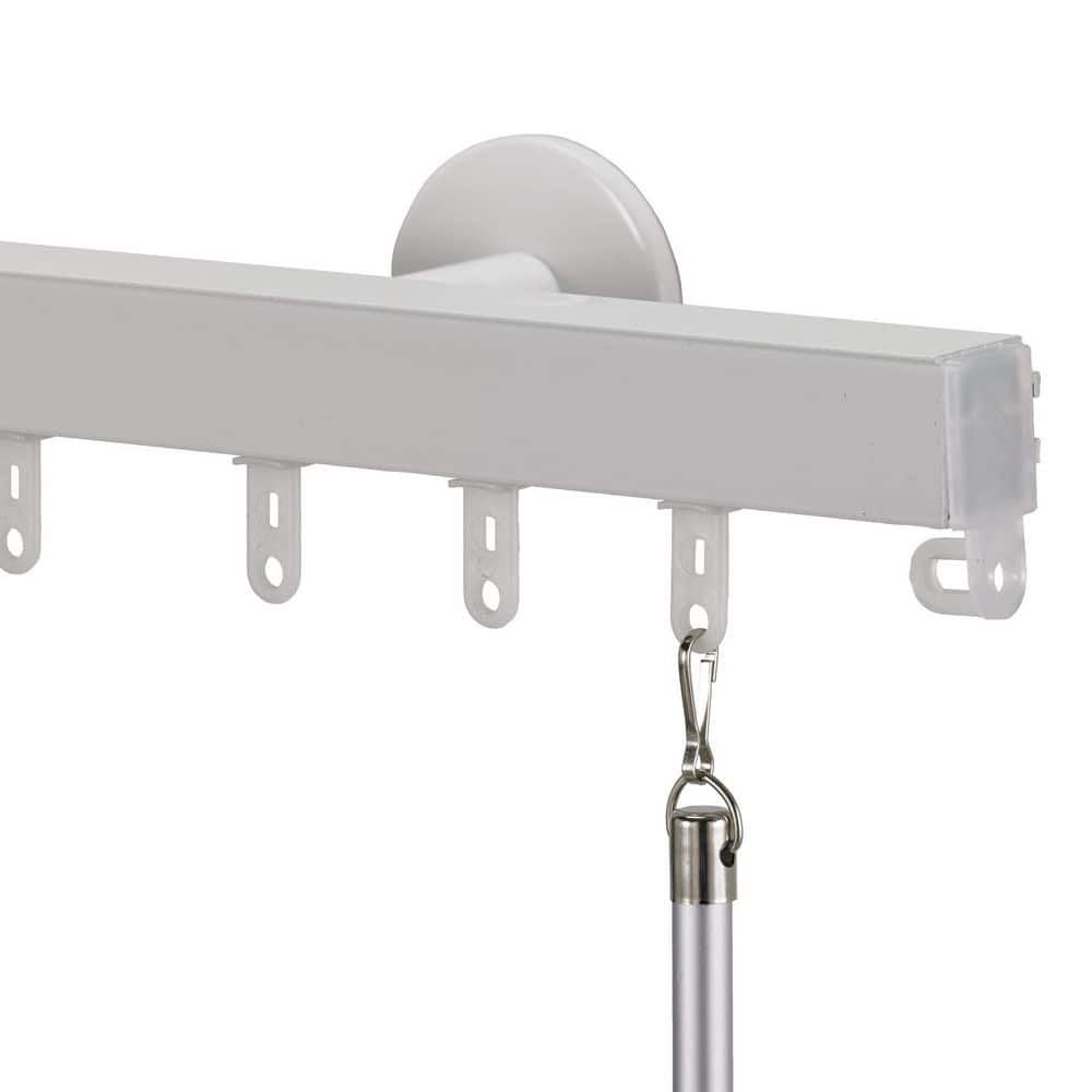 Nexgen Pro 60 in. Non-Adjustable Traverse Window Curtain Rod Set in White price history on PriceWatchPro