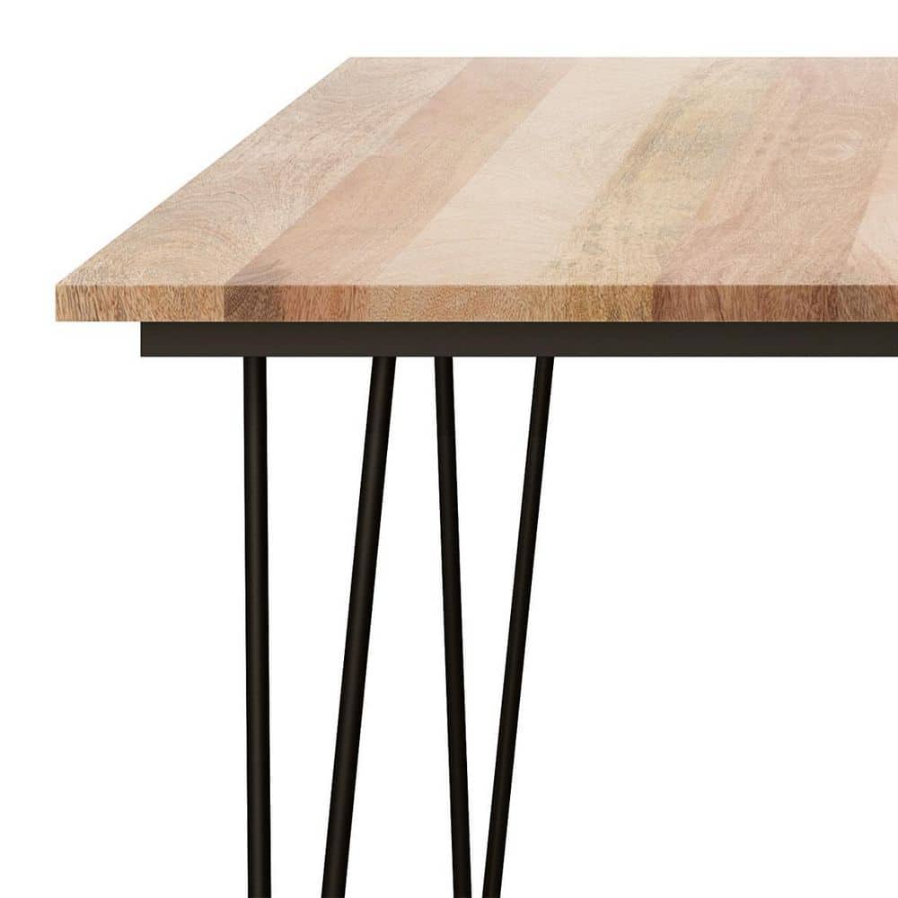 Hunter Square 54" Solid Mango Wood Dining Table in Natural