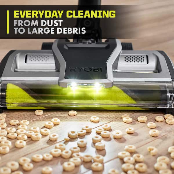 RYOBI - ONE+ HP 18V Cordless Advanced WHISPER Series Stick Vacuum Kit with 4.0 Ah Battery and Charger