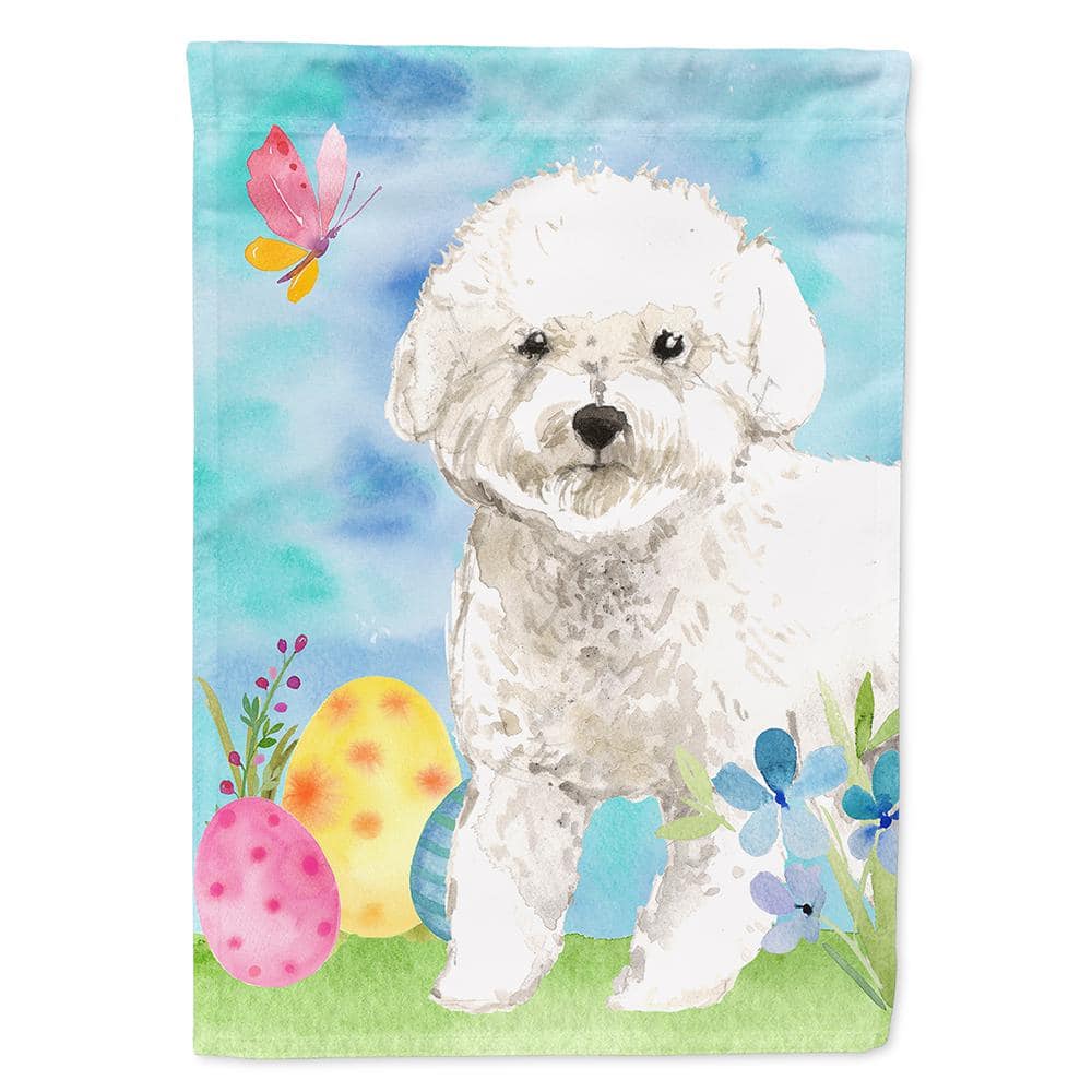 One of a Kind original sculpture hand sculpted by Sally/'s Bits of Clay Bichon Frise dog with Easter Eggs READY to SHIP