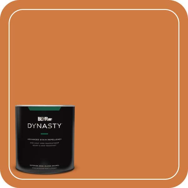 BEHR DYNASTY 1 qt. #250D-6 Maple Leaf Semi-Gloss Enamel Interior Stain-Blocking Paint and Primer