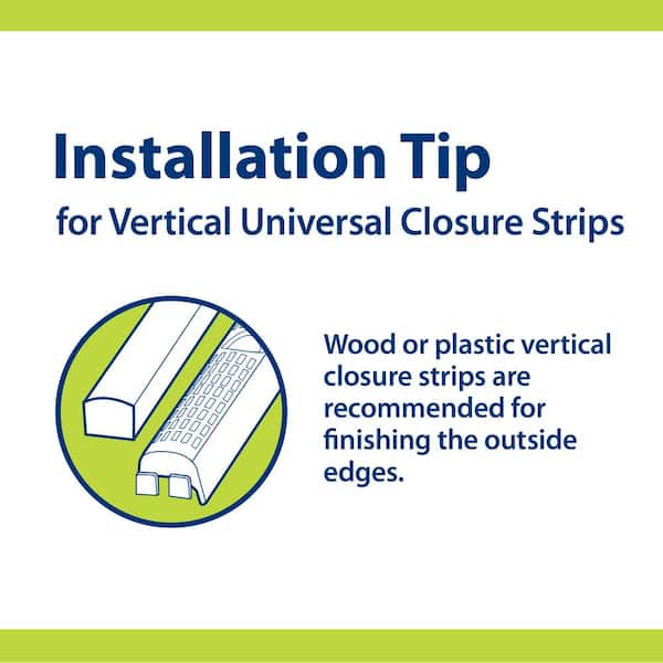 24 in. Universal Plastic Closure Strips (6-Pack) 24 in. Universal Plastic Closure Strips (6-Pack)