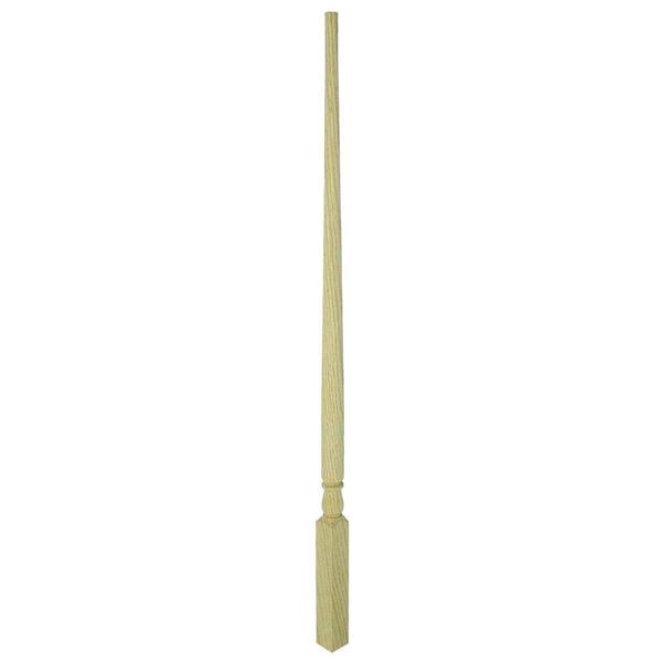 EVERMARK Stair Parts 34 in. x 1-1/4 in. 5015 Unfinished Red Oak Tapered ...
