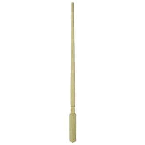 5015 34 in. x 1-1/4 in. Unfinished Oak Tapered Baluster