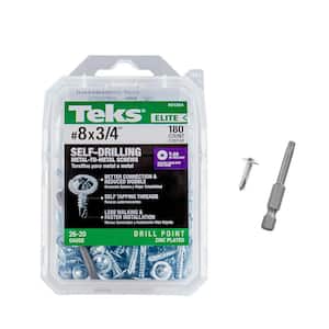 Teks #8 x 1/2 in. Star Drive Low Profile Head Self Tapping Drill