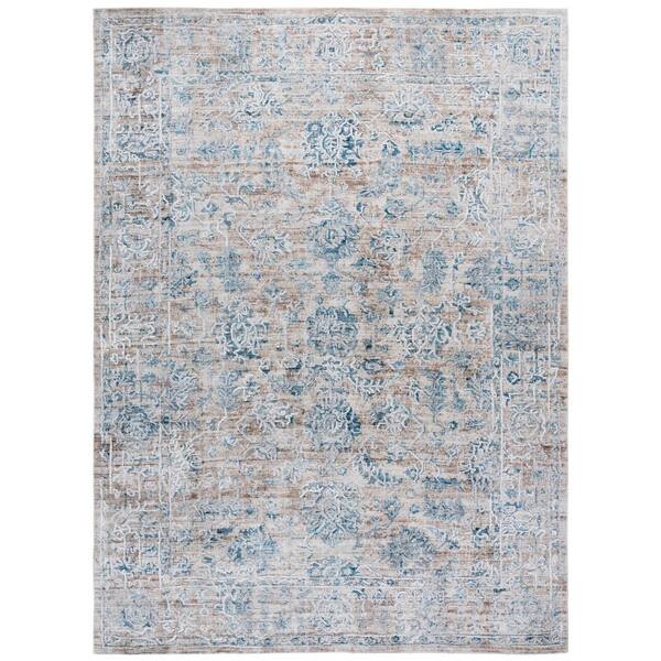 Bedford 8 ft. x 10 ft. Beige/Blue Persian Area Rug