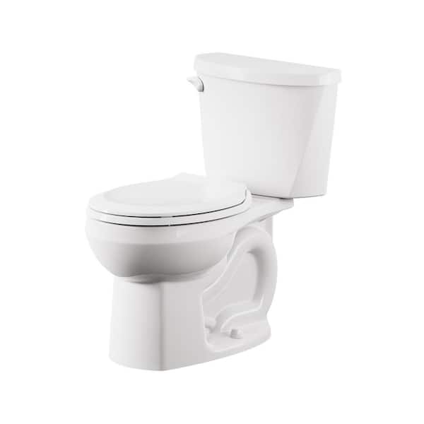 Colony Three 2-Piece 1.28 GPF Single Flush Round-Front Toilet in White Seat Not Included