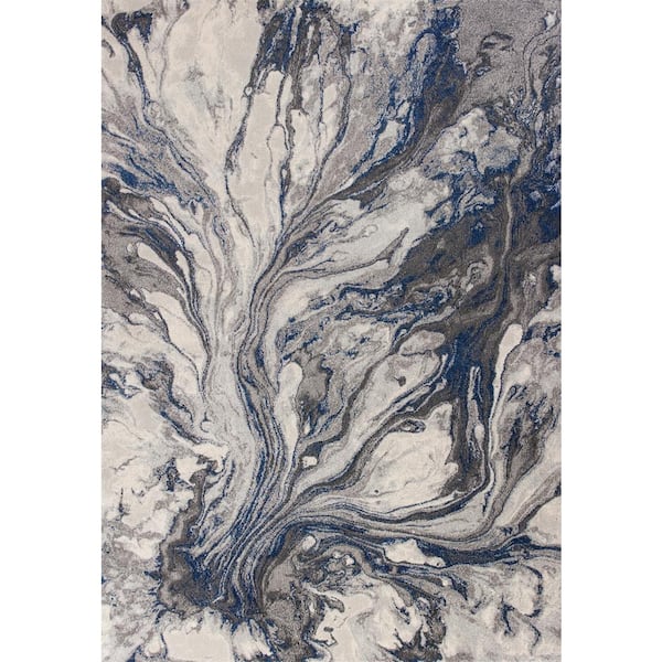 Lola Grey 5 ft. x 8 ft. Area Rug