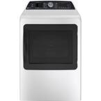 Profile 7.4 cu. ft. Electric Dryer in White with Steam, Sanitize Cycle, and Sensor Dry, ENERGY STAR