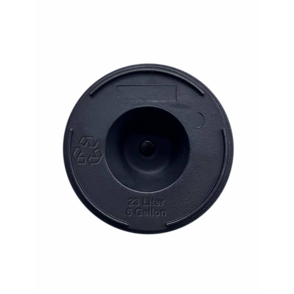 20" Black Curved Vase Outdoor Planter