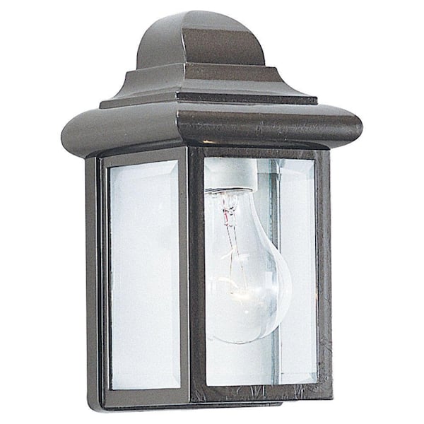 Generation Lighting Mullberry Hill 1-Light Bronze Outdoor Wall Lantern Sconce
