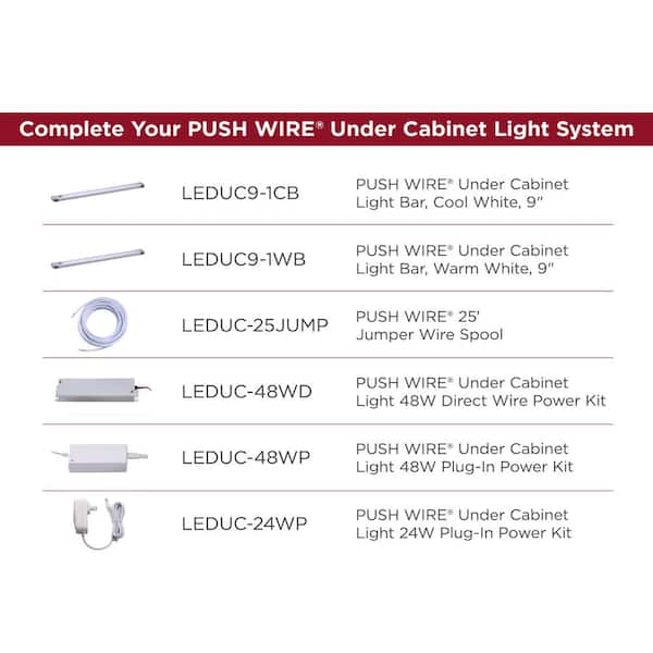 BLACK+DECKER® PUSH WIRE® 24W Plug-in Adapter for Under Cabinet Lighting 