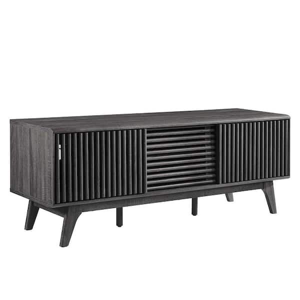 MODWAY Iterate 59 in. TV Stand in Charcoal
