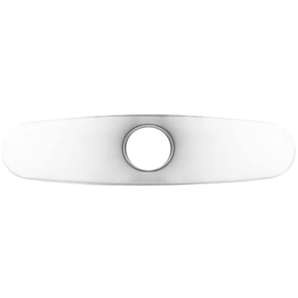 Chrome 10-Inch Universal Kitchen Faucet Deck Plate
