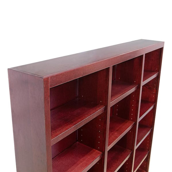 フクれいみシェルフ Concepts In Wood 72 in. Cherry Wood 15-shelf Standard Bookcase