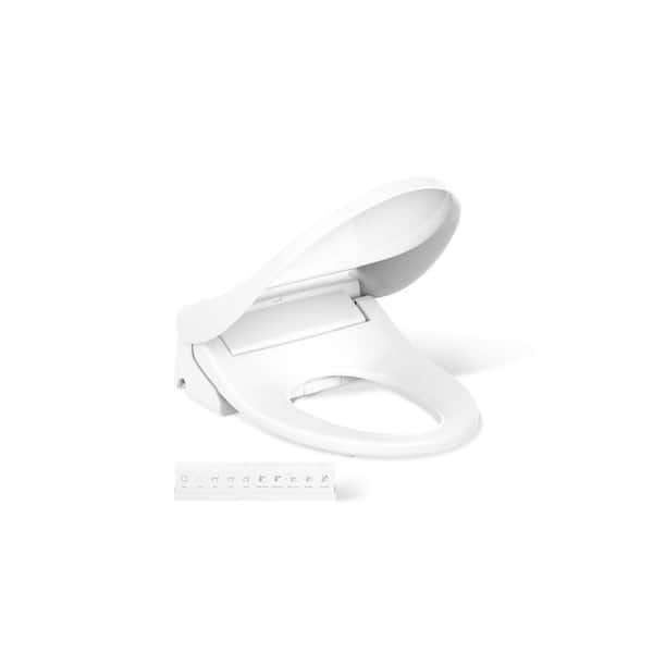 KOHLER Purewash E880 Electric Bidet Seat for Elongated Toilets with Remote Control in White