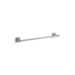Grand 24 in. Wall Mounted Towel Bar in Vibrant Brushed Nickel