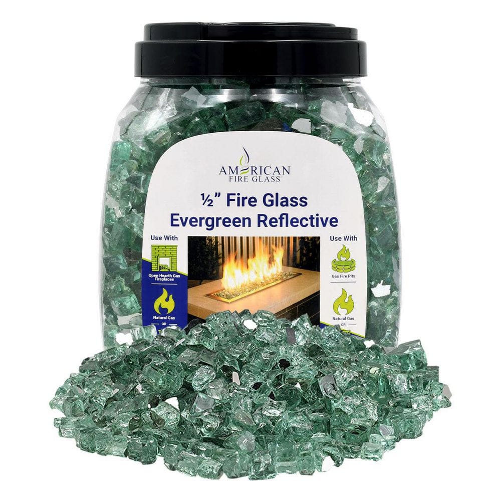 1/2 in. Evergreen Reflective Fire Glass-10 lb. Jar price history on PriceWatchPro